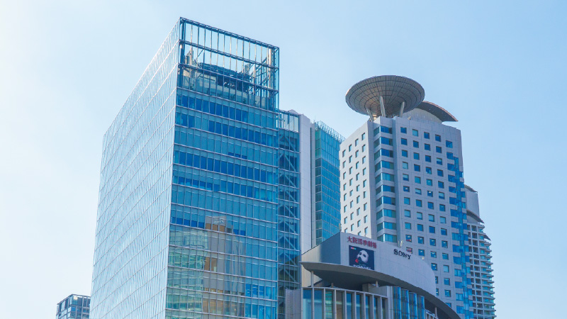 大阪梅田支店が入居しているヒルトンプラザウエストオフィスタワー